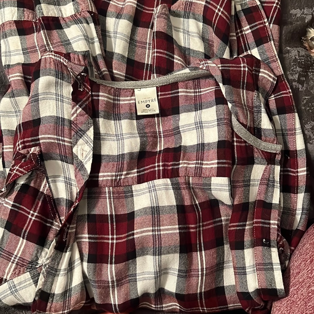 Maroon flannel